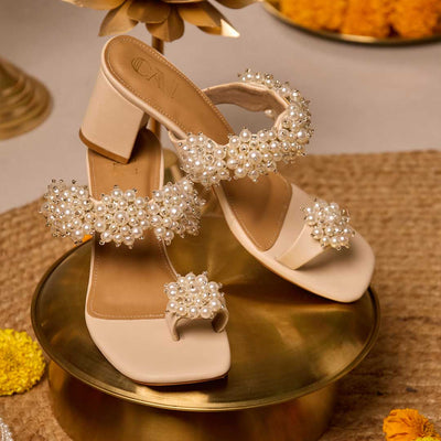 Pearl Cluster Toering Heels