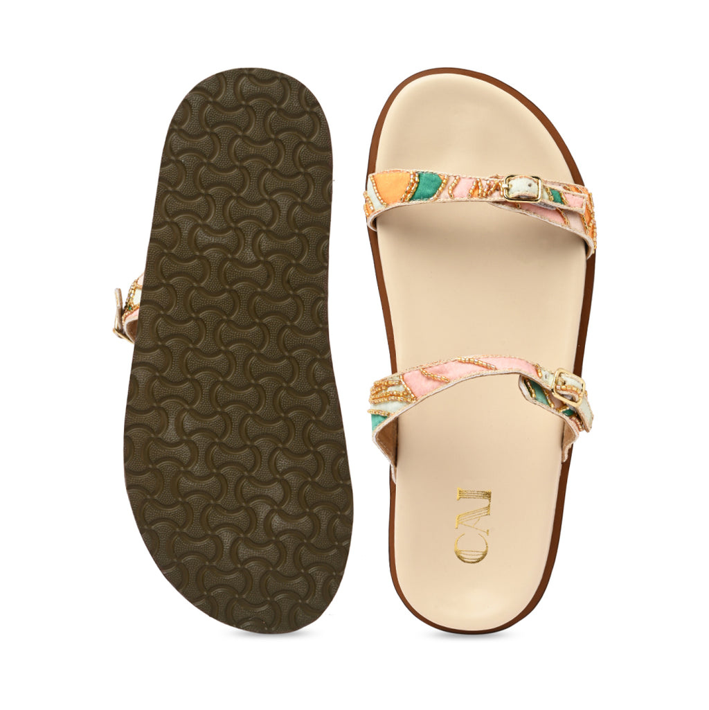 Beaded Bloom Strap Slider