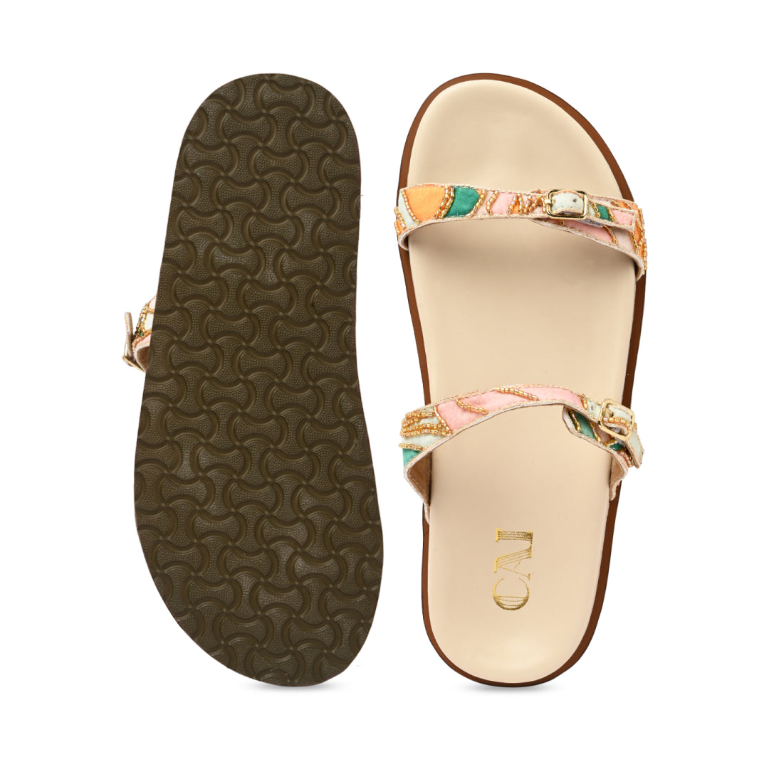 Beaded Bloom Strap Slider
