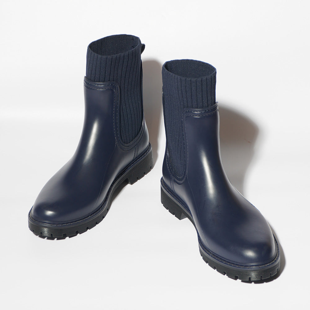 Navy Blue Wellington Boots