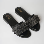 Ruffled Black Diamonds Flat