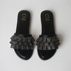 Ruffled Black Diamonds Flat