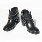 Chunky Metal Chain Boots