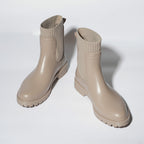 Beige Wellington Boots