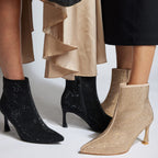 Gold Glitter Boots