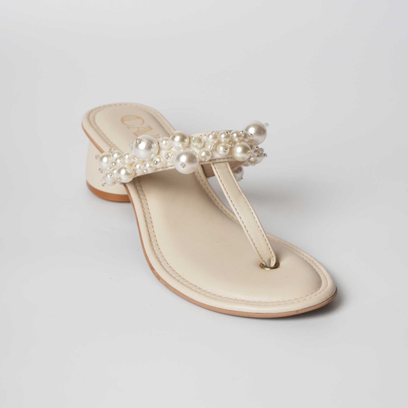 Petite Pearl Heels - Cream