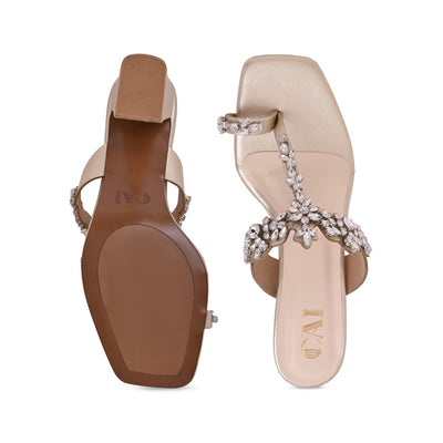 Crystal Bloom Toe Heel