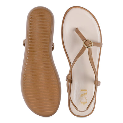 Buckled Beige Platform