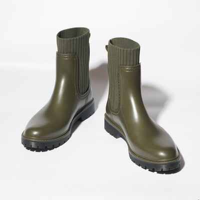 Olive Green Wellington Boots