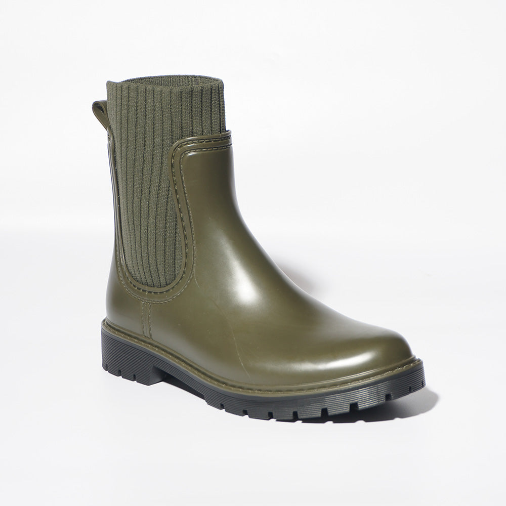 Olive Green Wellington Boots
