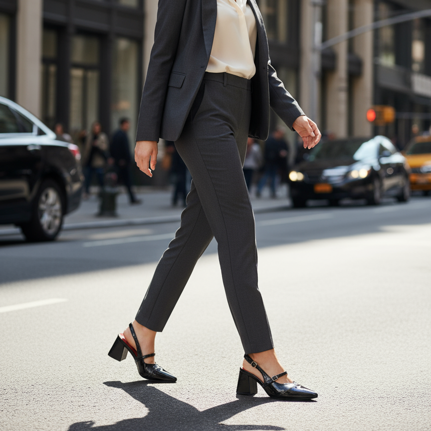 Dual Black Mary Jane Heels