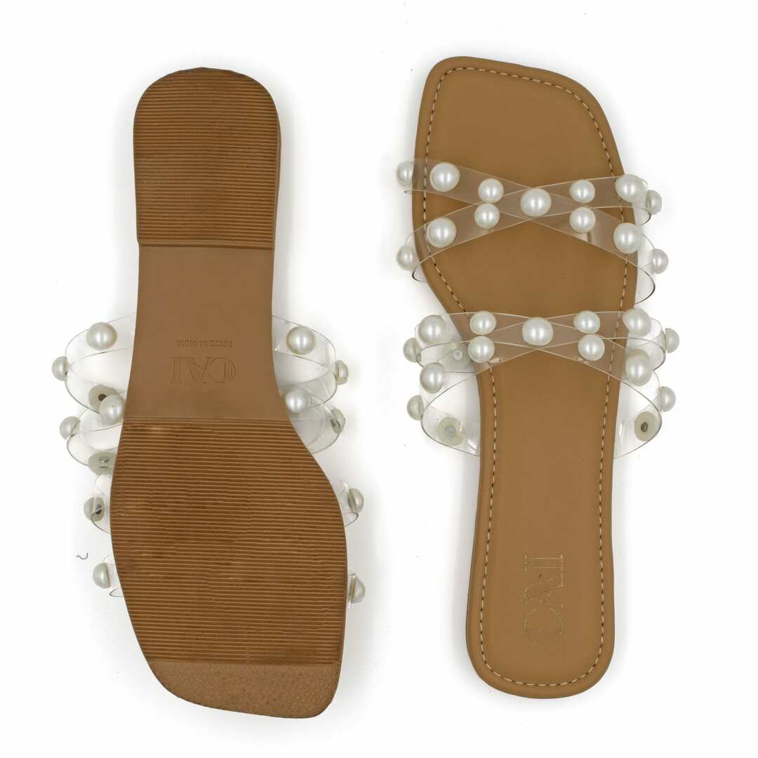 Double crossed pearl flats