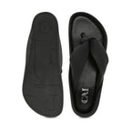 Knotted Thong Black Flat