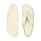 Knotted Thong Cream Flat