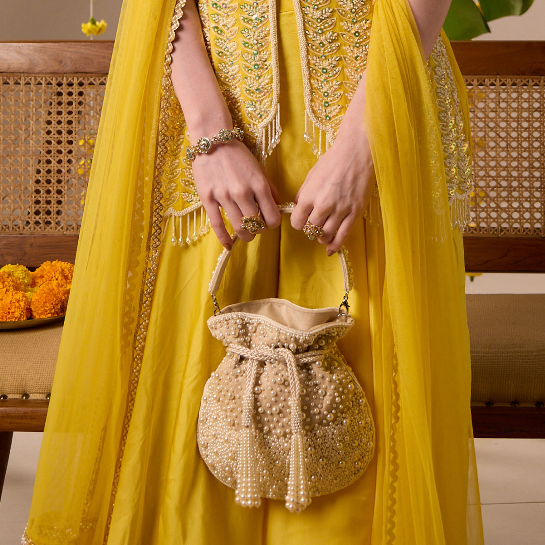 Yellow colour bag sales