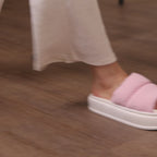 Spongy Baby Pink Slip On