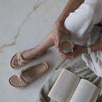 Knot Me Beige Slides