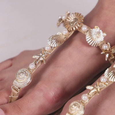 Seabed Sparkle Beige Flat