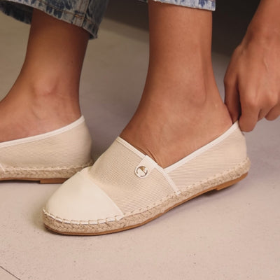 Canvas Cream Espadrille