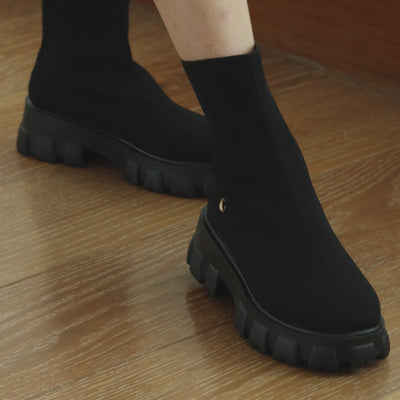 Knitwear Black Boots