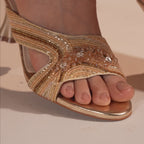 Lustre Gold Heels