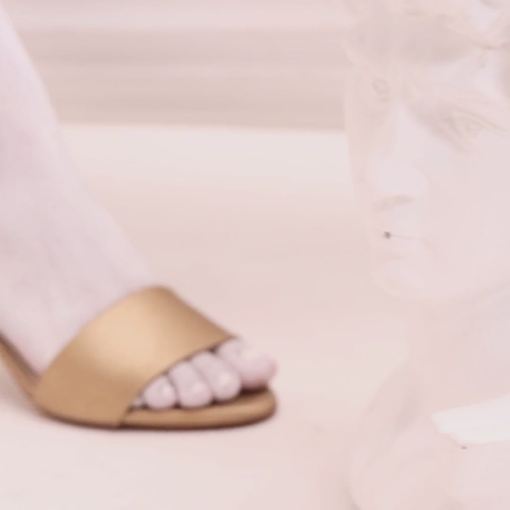 The Silken Antique Bronze Heels