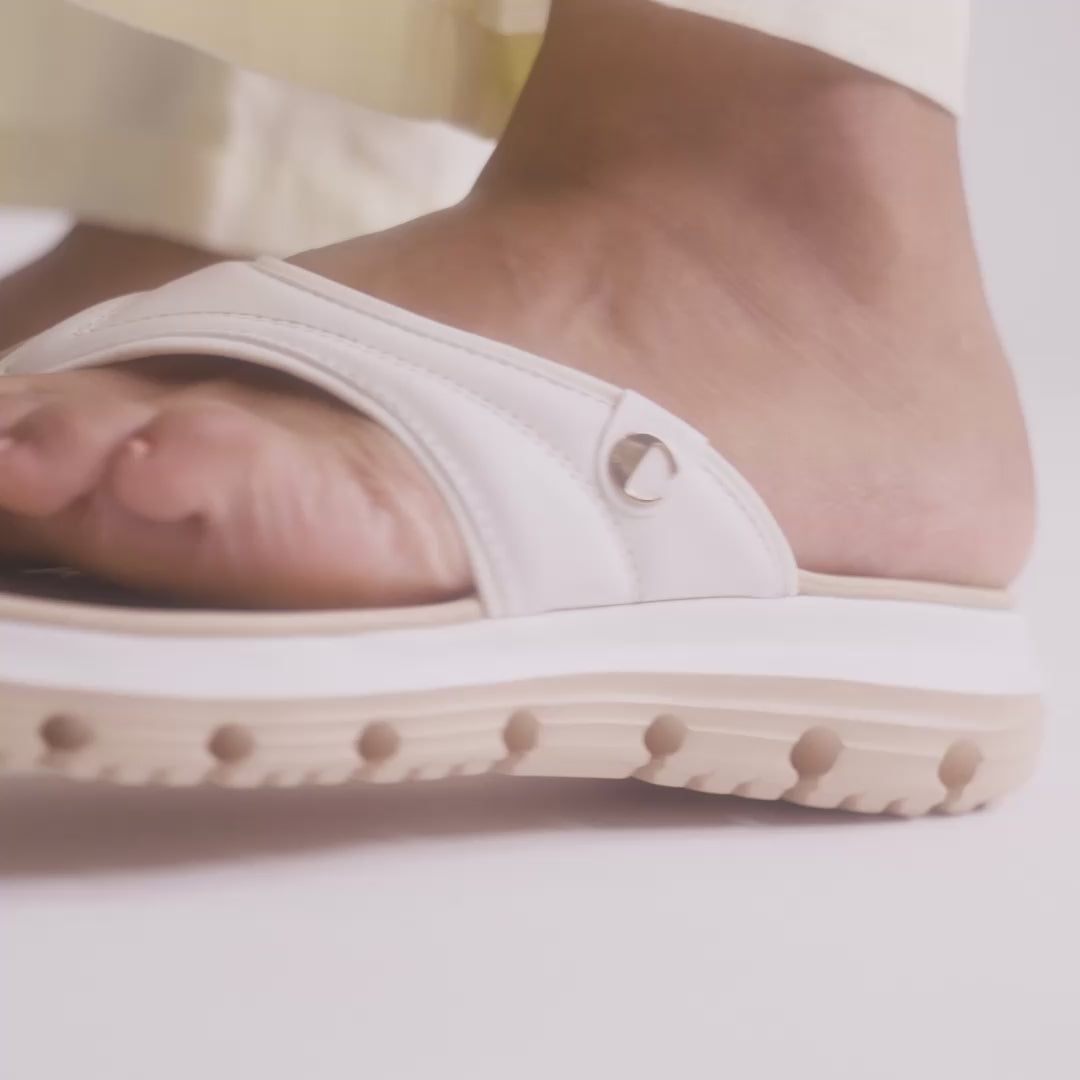AllDay Glide Beige Slides