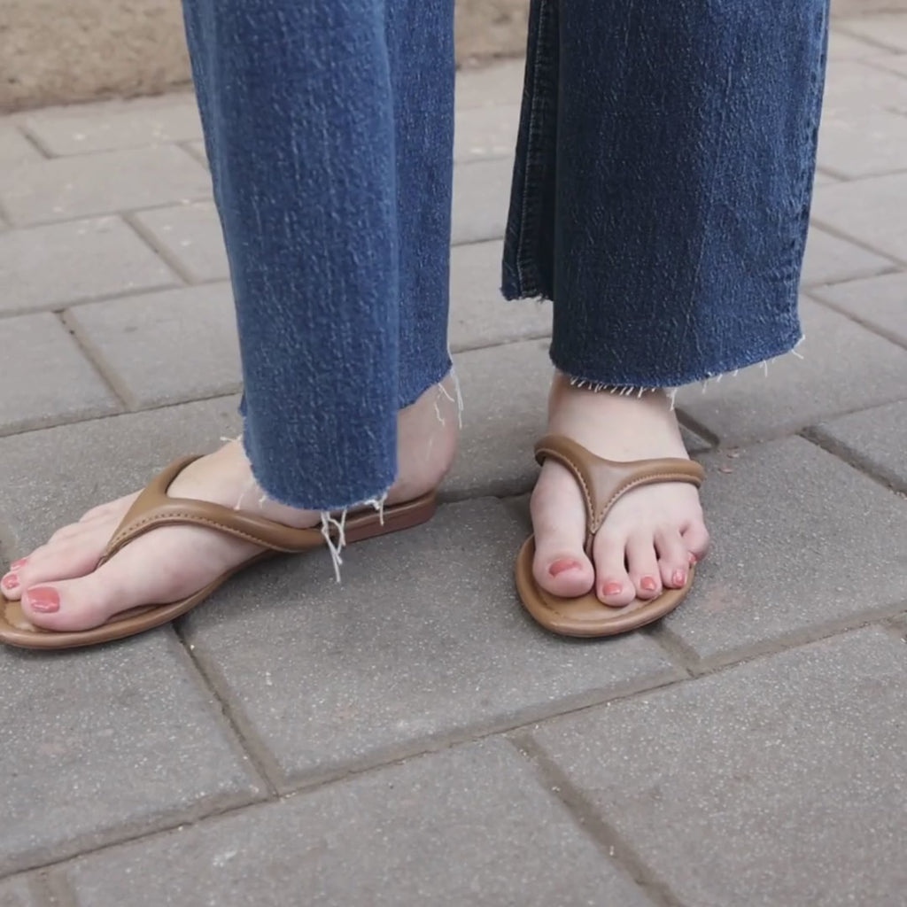 Crest Beige Flats