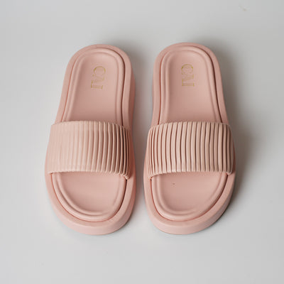 Ribbed Pink Flatform