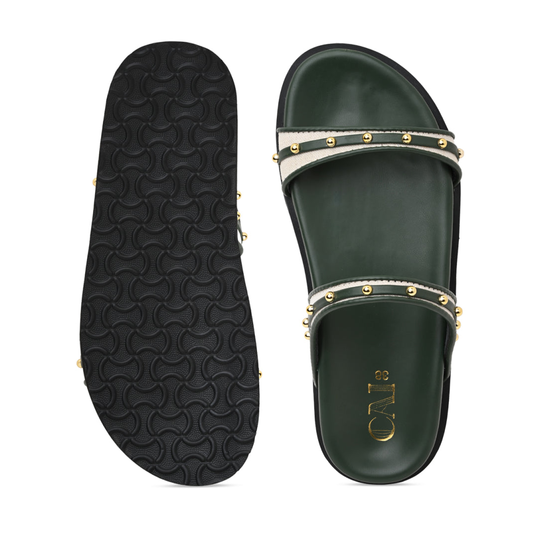 Rivet Canvas Olive Slider