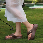 Mocha Mousse Thong Slides
