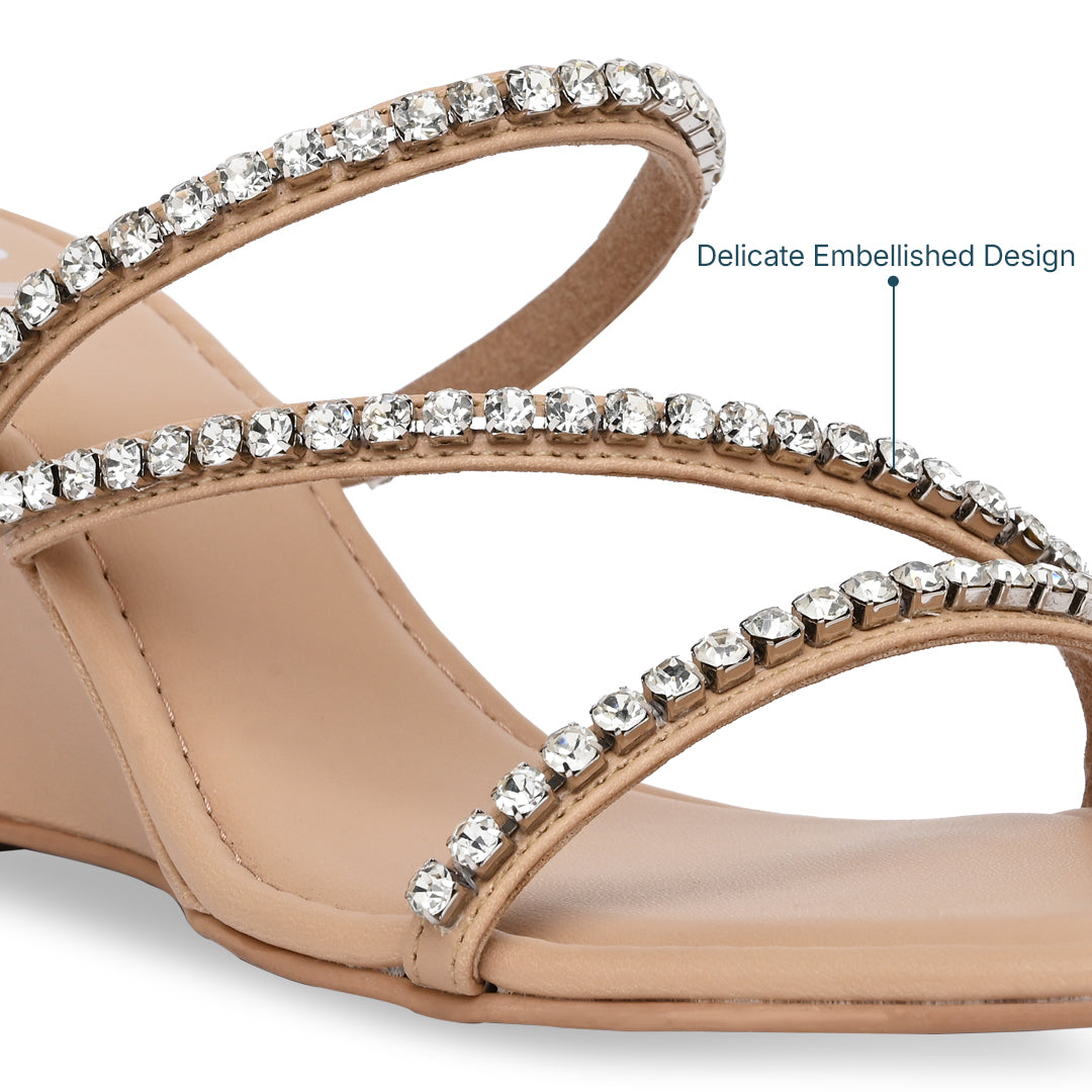 Diamond Multi Strapped Wedge