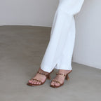 Multi Buckled Tan Heels