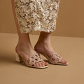Mosaic Blush Heels