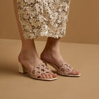 Mosaic Blush Heels