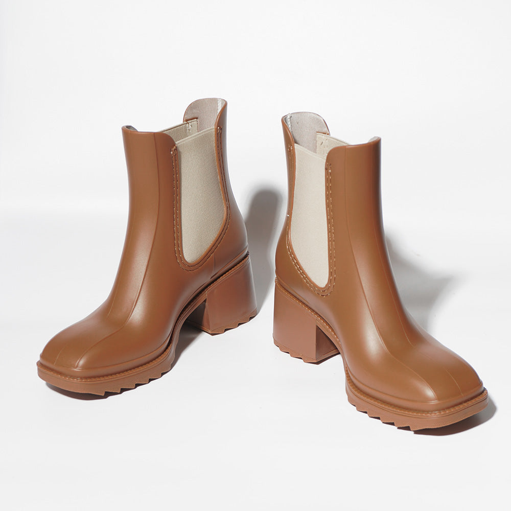 Tan Heeled Boots