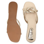 Twisted Strap Gold Flat