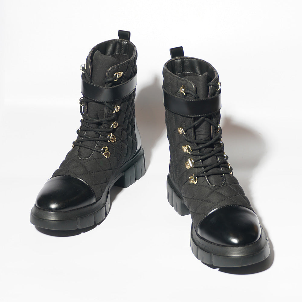 High Top Quilted Boots