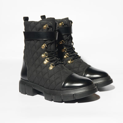 High Top Quilted Boots