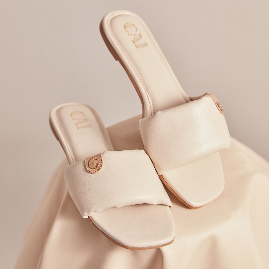 Beige Cushy Flats