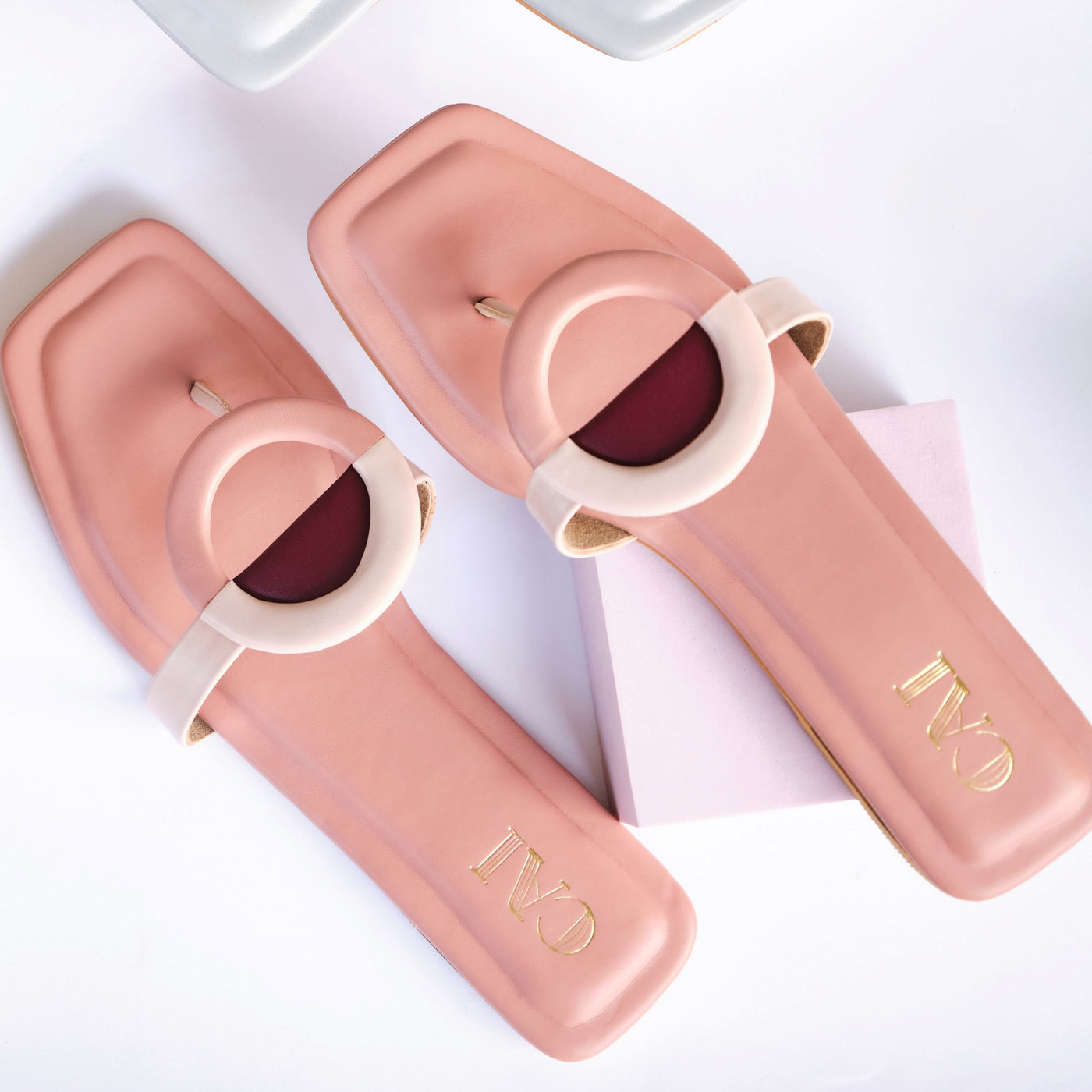 Peachy Round Moon Flats Online