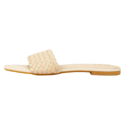 Weaved in Peach Flats For Ladies