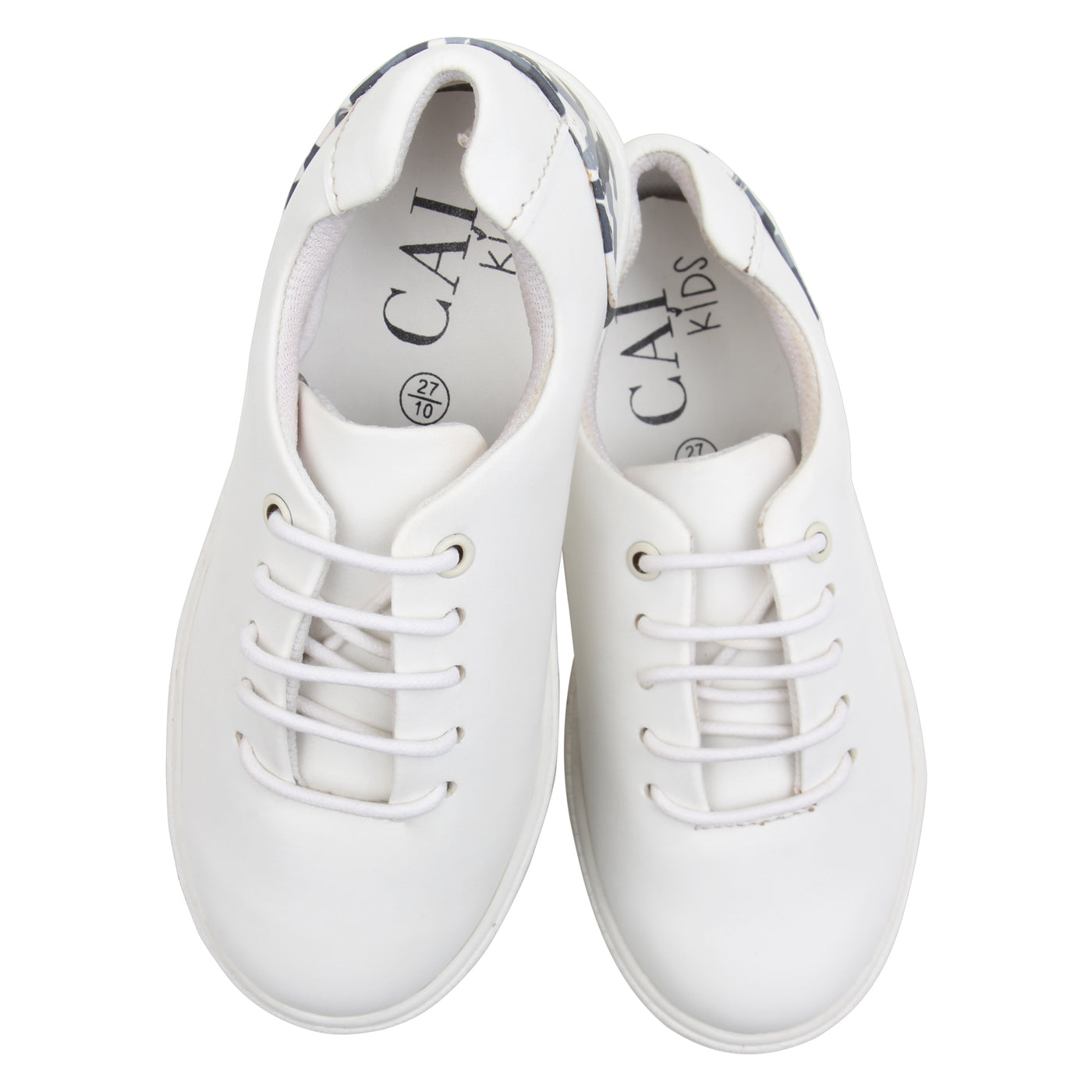White Camo Pop Shoes for Kids