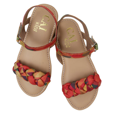 Mini Colourful Braid Sandals Online