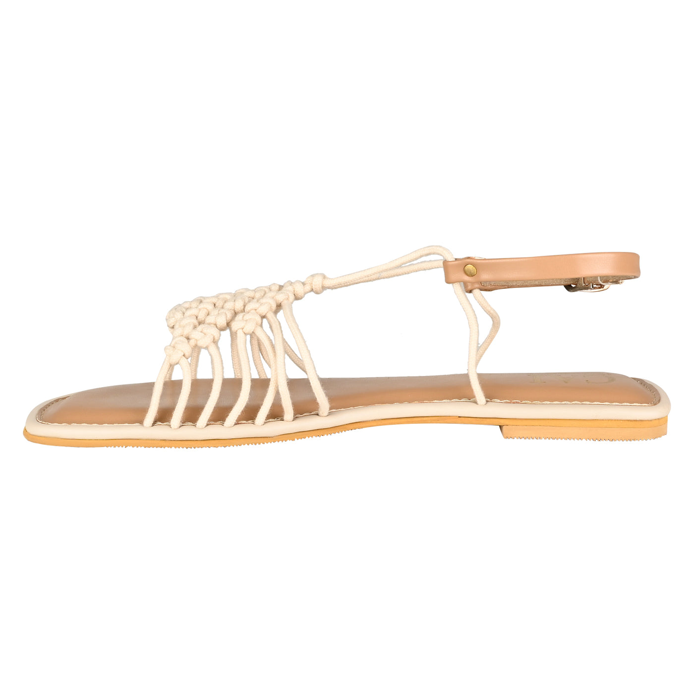 Puzzled in Beige Flats Online