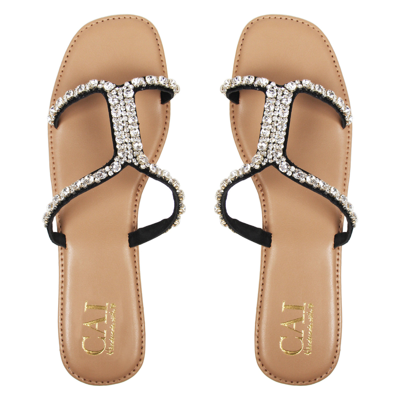 Strap Embellished Flats Online