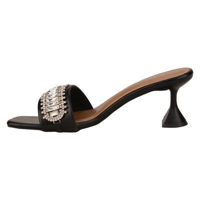 Black Bejewelled Heels at The Cai Store