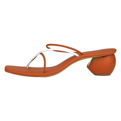 Two Many lines Tan Heels for Ladies