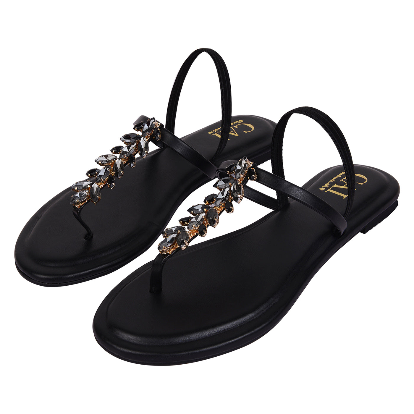 Starry T Strap Flats for Women