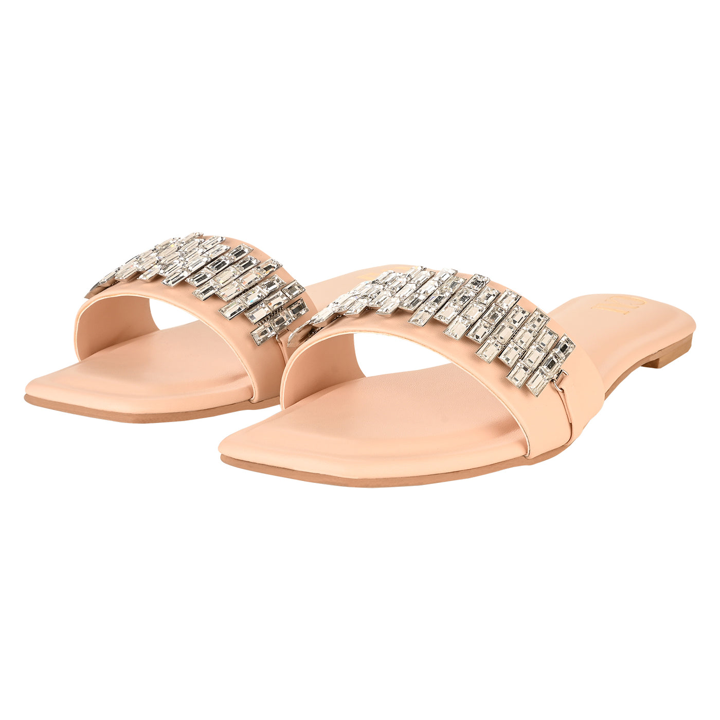 Buy Sparkle in Peach Flats In india